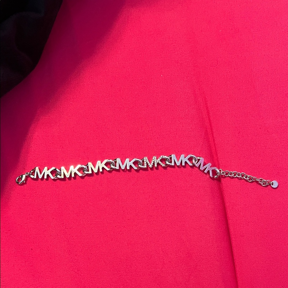 Michael Kors Silver Logo Bracelet